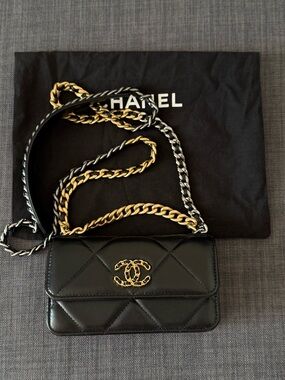 Chanel Lambskin Quilted Chanel 19 Bag